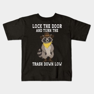 Cowboy Raccoon Kids T-Shirt